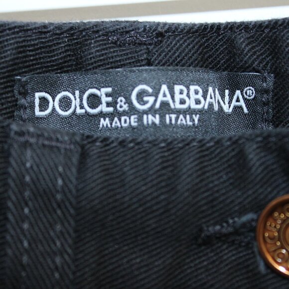 Dolce & Gabbana Low Rise Skinny Ankle Black Authentic Size 38 - Picture 6 of 11